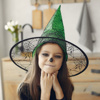 Imagen de Sombrero de bruja con tela arañas - Accesorio para Disfraz