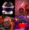 Imagen de Lámpara veladora proyector led de estrellas usb mesa techo