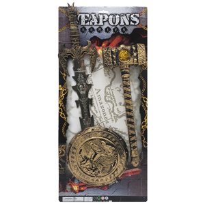 Imagen de Espada con escudo y martillo- Juego Combate - Accesorio Disfraz