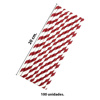Imagen de Sorbitos de papel biodegradable a rayas 20cm