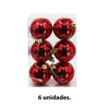 Imagen de bola esfera decorada navidad 6 unidades