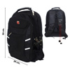 Imagen de Mochila negra para computadora con puerto USB