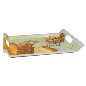 Imagen de Bandeja melamina rectangular con asas
