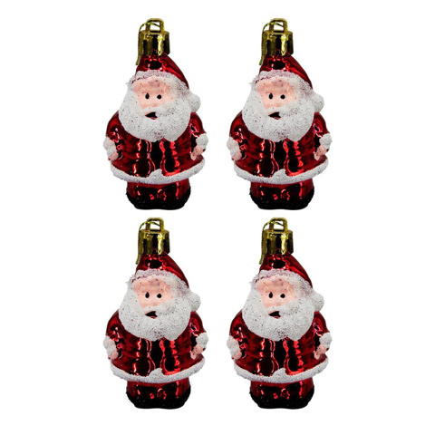 Imagen de Papa Noel Adorno de Navidad 4 unidades