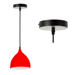 Imagen de Lámpara de techo colgante campana metal