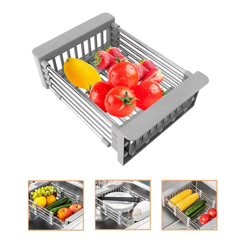 Imagen de Escurridor extensible para pileta acero inoxidable
