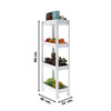 Imagen de Organizador rectangular con ruedas 4 estantes