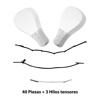 Imagen de Set de hilos tensores faciales con efecto lifting - 40 parches + 3 Hilos tensores