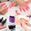 Imagen de Pinzas removedoras de acrílico gel y esmalte semi permanente de uñas 10 unidades