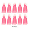Imagen de Pinzas removedoras de acrílico gel y esmalte semi permanente de uñas 10 unidades