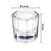 Imagen de vaso de vidrio para monómero acrílico de uñas