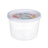 Imagen de Recipiente Contenedor Plástico Redondo Con Tapa 700ml - 3 Unidades