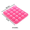 Imagen de Molde de silicona para  chupetines y bombones