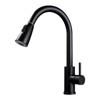 Imagen de Canilla Monocomando Extensible Para Pileta De Cocina Con Grifo Retráctil negro mate