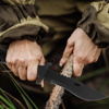 Imagen de Cuchillo de supervivencia con estuche 33 cm