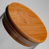 Imagen de Frasco de vidrio con tapa hermética de madera  1 Litro