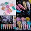 Imagen de Glitter para decoración de uñas 6 unidades