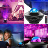 Imagen de Lámpara proyectora galaxia led con parlante control remoto y carga USB