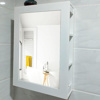Imagen de Gabinete de baño con espejo y  estantes para colgar