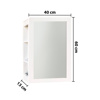 Imagen de Gabinete de baño con espejo y  estantes para colgar