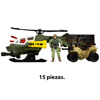 Imagen de Soldado con auto y helicóptero