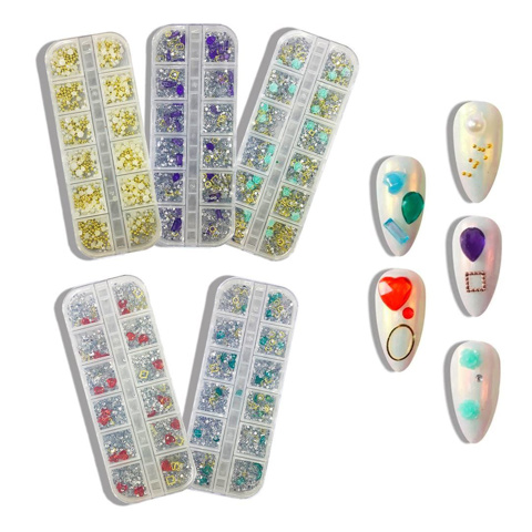 Imagen de Apliques piedras para decoración de uñas