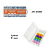 Imagen de Set Uñas Postizas 240 pcs + Pestañas Flúo 6 pares Belleza
