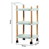 Imagen de Mesa Carrito Organizador 3 Estantes con Ruedas