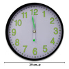 Imagen de Reloj de pared redondo números fluo 29cm