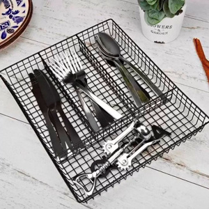 Imagen de Cubiertera metal negra Cuisine ideal cajón