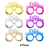 Imagen de Lentes cotillon feliz cumpleaños 6pc.