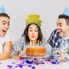 Imagen de Vincha cotillon feliz cumpleaños 6pc.