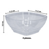 Imagen de Bowls x 4 pzas transparentes