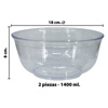 Imagen de Bowls redondo x 2 pzas transparentes