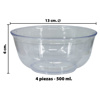 Imagen de Bowls redondo x 4 pzas transparentes