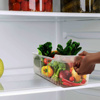 Imagen de Organizadora transparente para heladera rectangular con divisiones