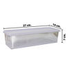 Imagen de Vianda organizadora transparente rectangular con tapa