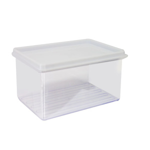 Imagen de Vianda organizadora transparente rectangular con tapa