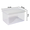 Imagen de Vianda organizadora transparente rectangular con tapa