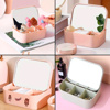 Imagen de Caja organizadora rectangular para maquillajes con espejo