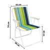 Imagen de Silla plegable a rayas-color