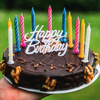 Imagen de Velas de  cumpleaños  con portavela 12 unidades
