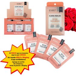Imagen de Kit  de cuidado para pies Rose  4 pasos Ushas