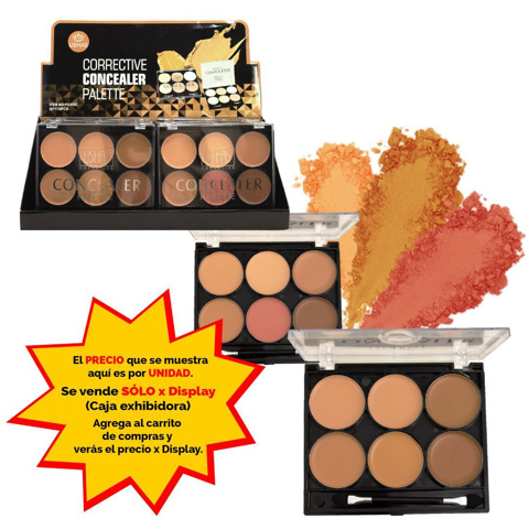 Imagen de Paleta corrector en crema para rostro Ushas