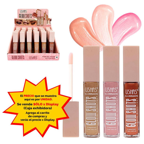 Imagen de Iluminador brillante Ushas para labios u ojos-FS459A