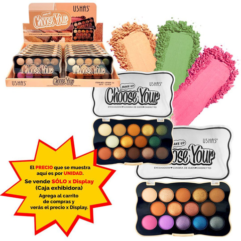 Imagen de Paleta Ushas sombras 14 tonos-UF004-04