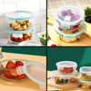 Imagen de Recipiente de vidrio redondo con tapa hermética color 1000 ml