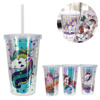 Imagen de Vaso con tapa y sorbito-unicornio-en caja