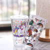 Imagen de Vaso con tapa y sorbito-unicornio-en caja