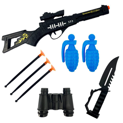 Imagen de Escopeta lanza dardos-con cuchillo y accesorios-blister57X25